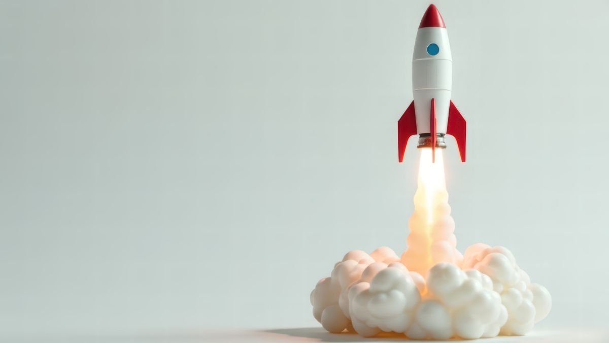 Reiz-Reaktionsmuster: Start einer Rakete.